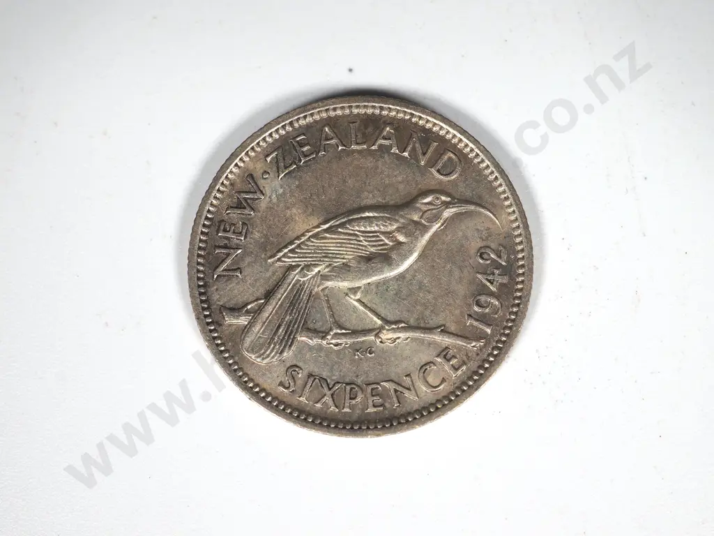 10 X 1942 SIXPENCES EF + Image 1++