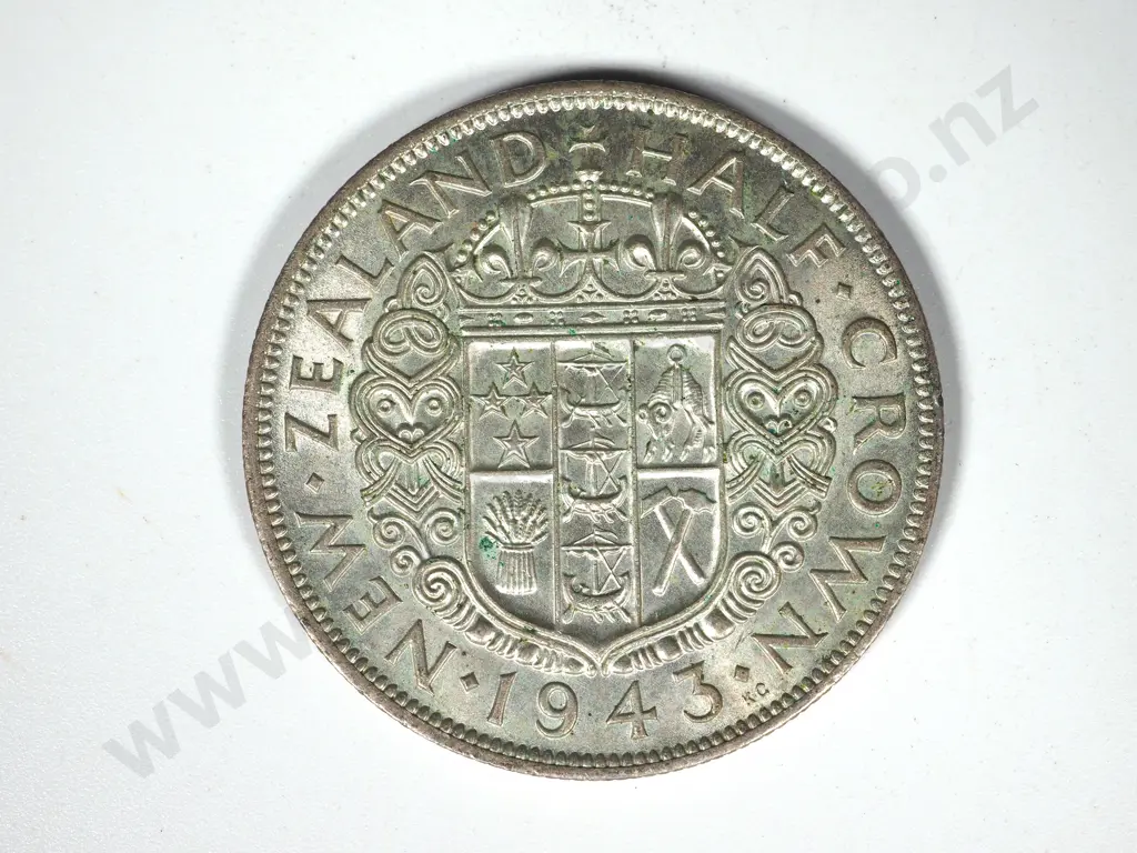 10 X 1943 HALFCROWNS EF + Image 1++