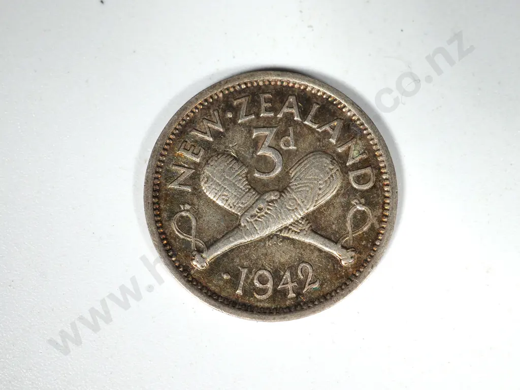 30 X 1942 ONE DOT THREEPENCES AVE Image 1++