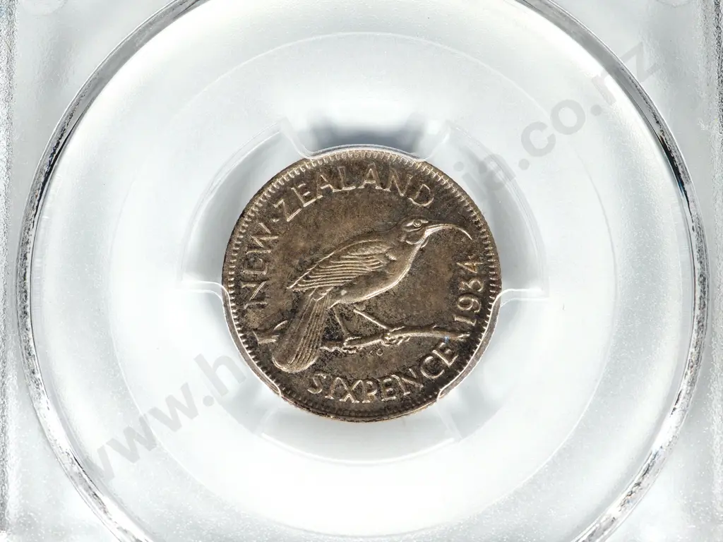 1934 SIXPENCE UNC MS64 Image 1++