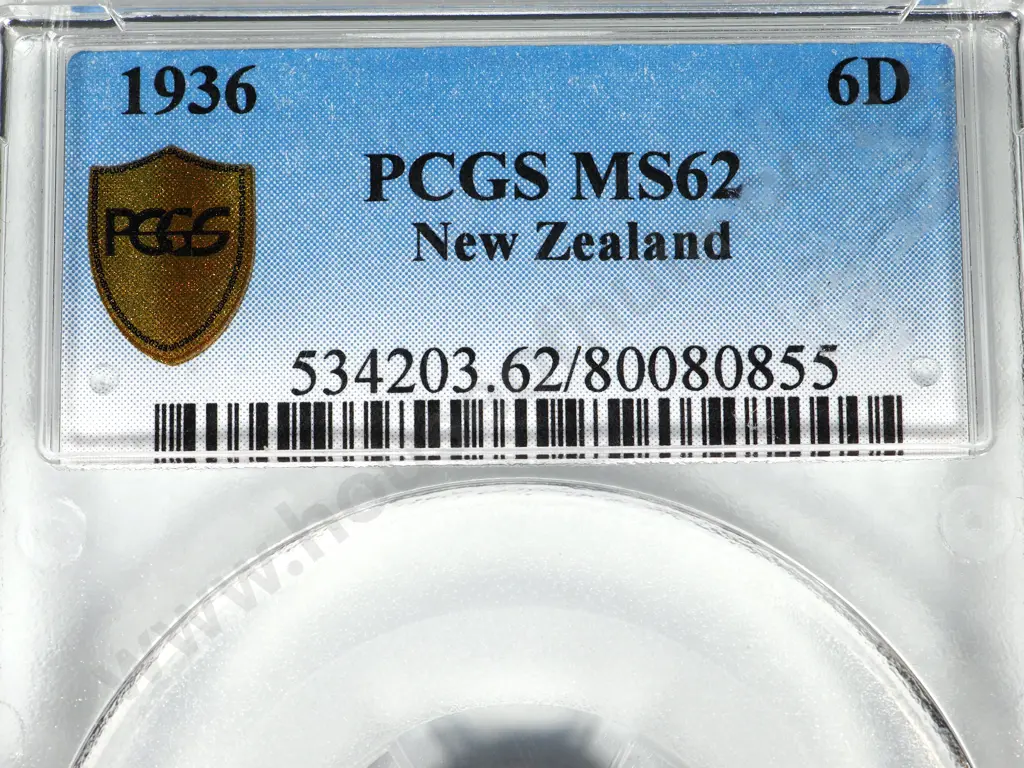 1936 SIXPENCE UNC MS62 Image 1++
