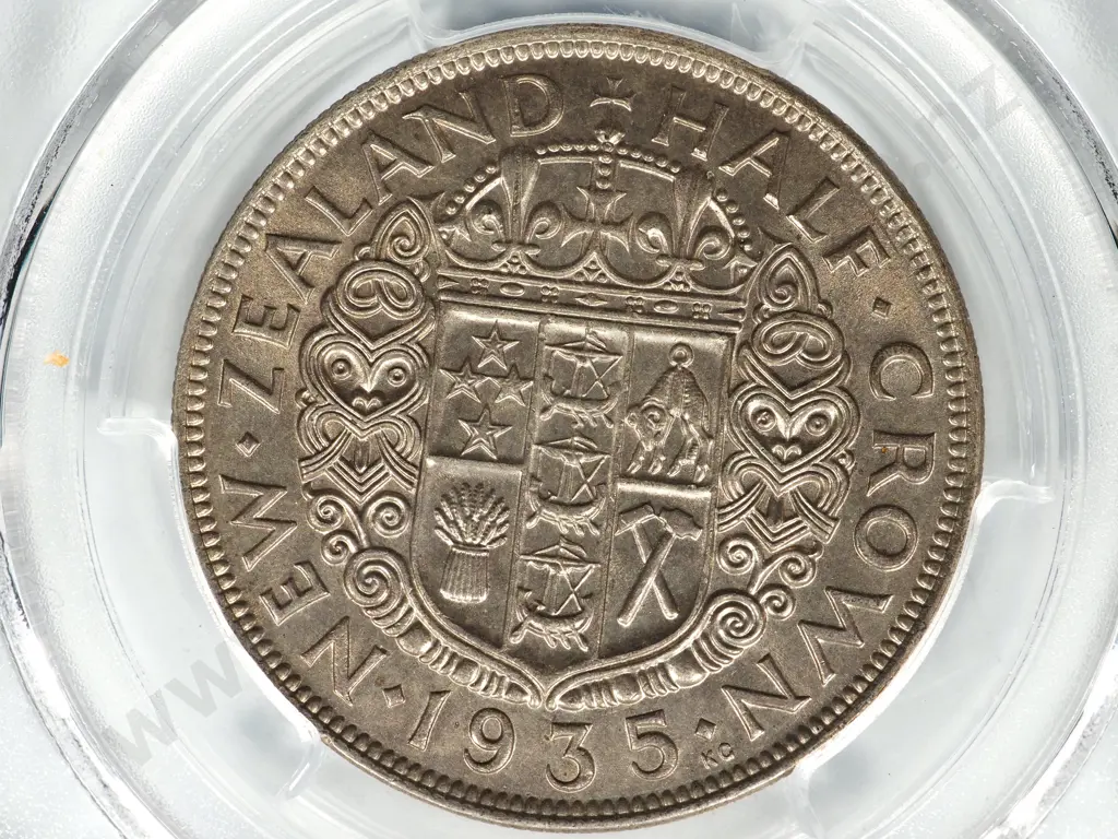 1935 HALFCROWN UNC MS62 Image 1++