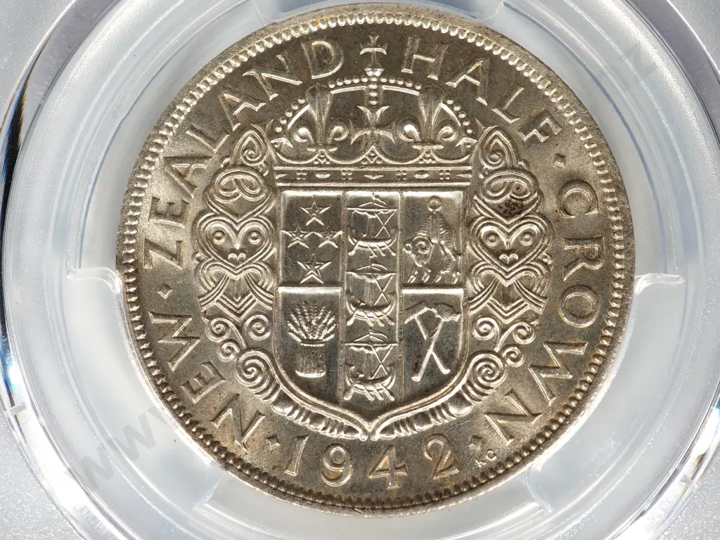 1942 HALFCROWN UNC MS62 Image 1++