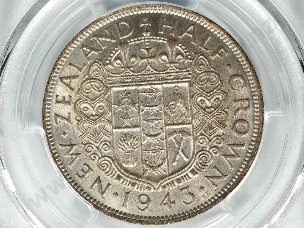 1943 HALFCROWN UNC MS63 Image 1++