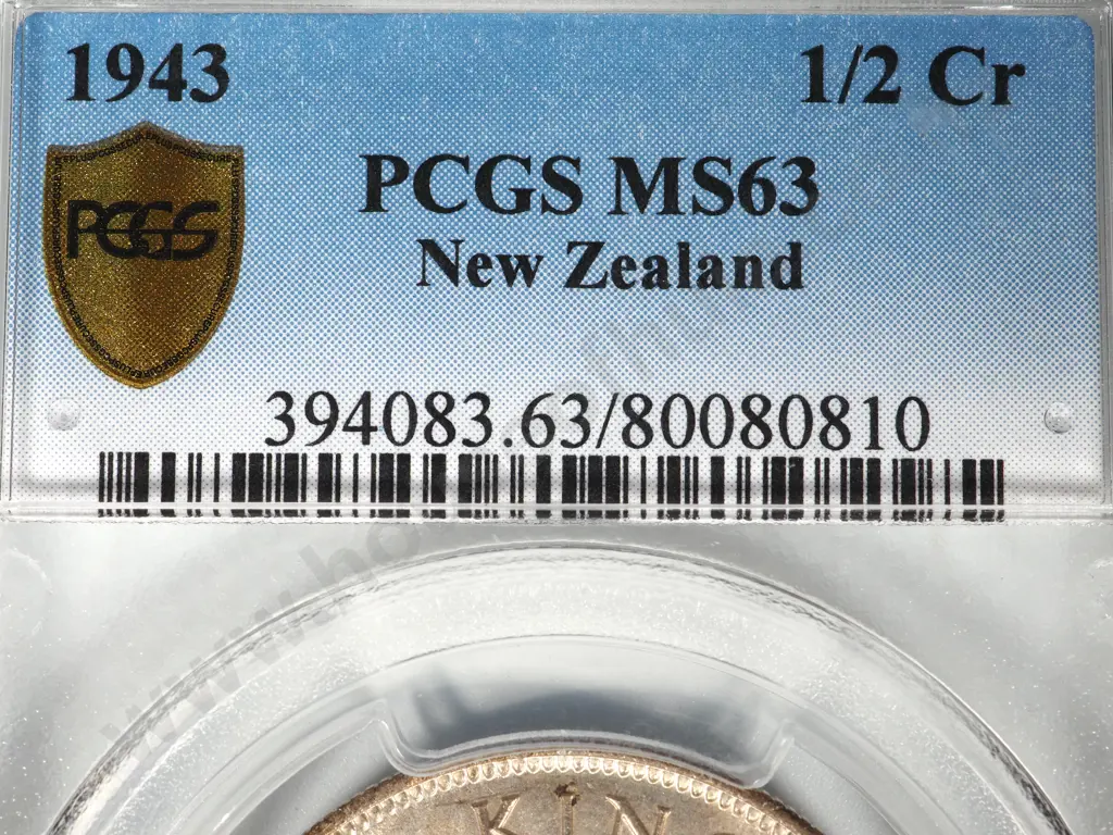 1943 HALFCROWN UNC MS63 Image 1++