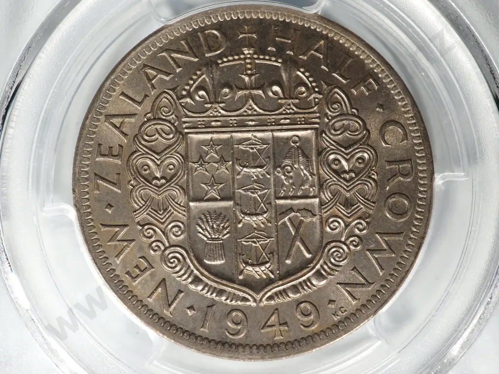 1949 HALFCROWN UNC MS62 Image 1++