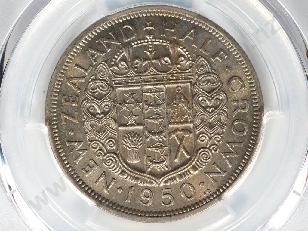 1950 DIE II HALFCROWN UNC MS63 Image 1++