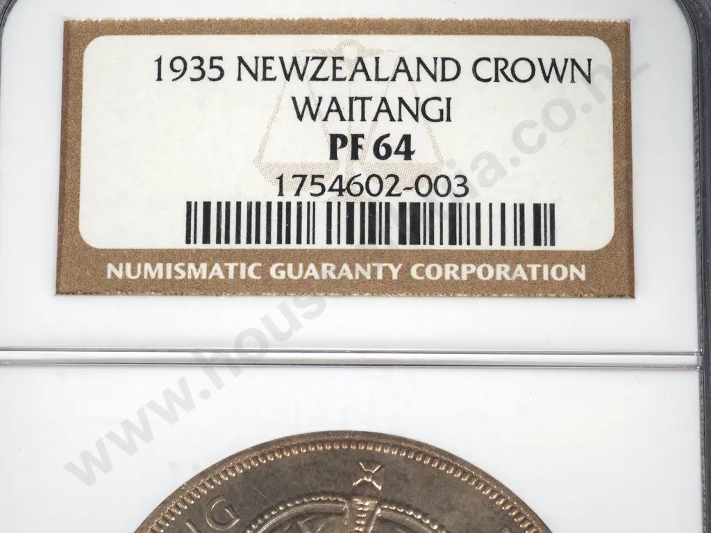 1935 WAITANGI CROWN PROOF – PF64 Image 1++