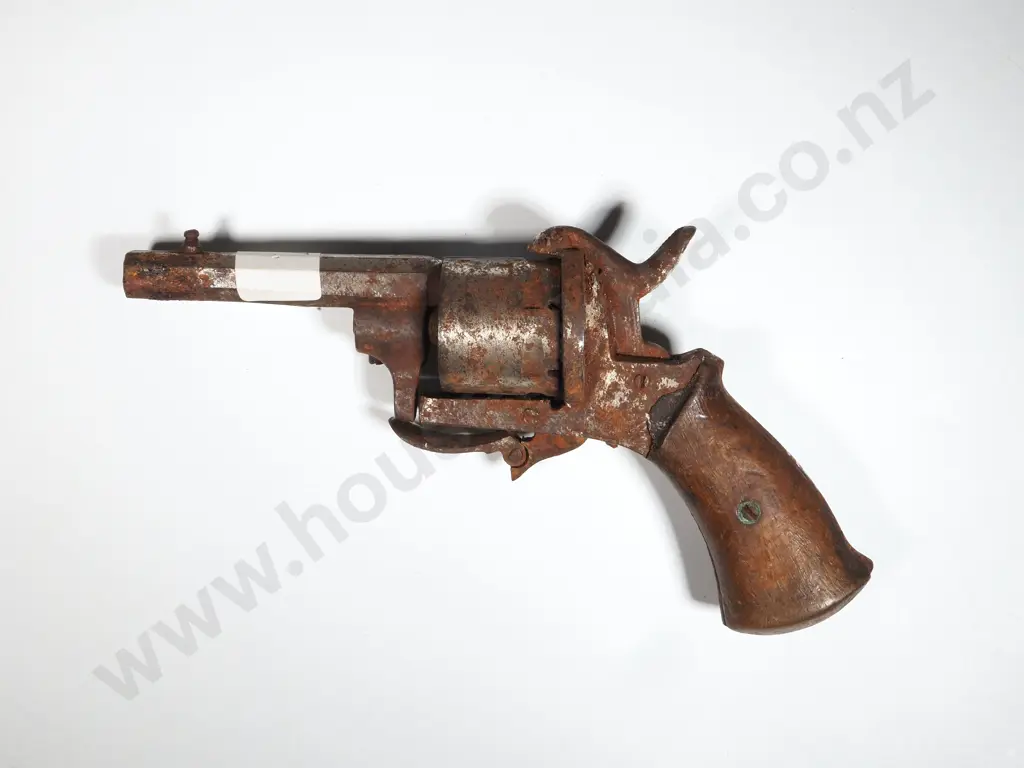 Pinfire Revolver. Folding Trigger. Image 1++