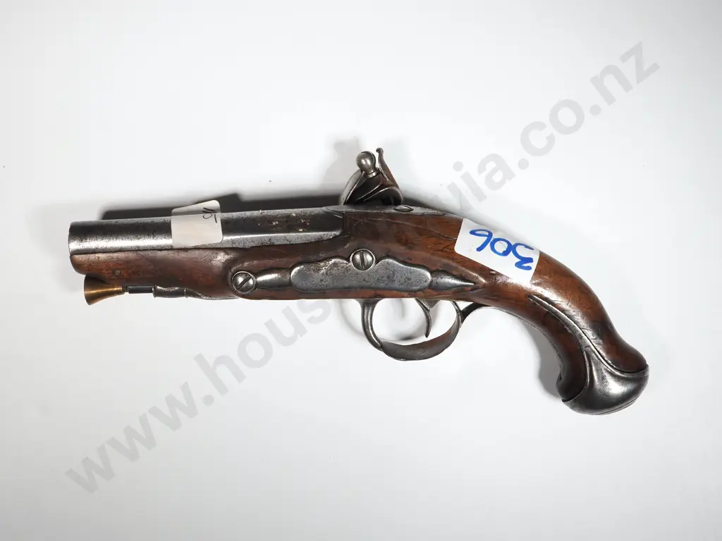 Flintlock Pistol. Steel Mounts. Image 1++