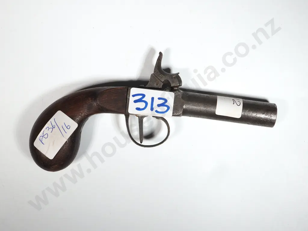 Percussion Pocket Pistol. Steel Mounts. Image 1++