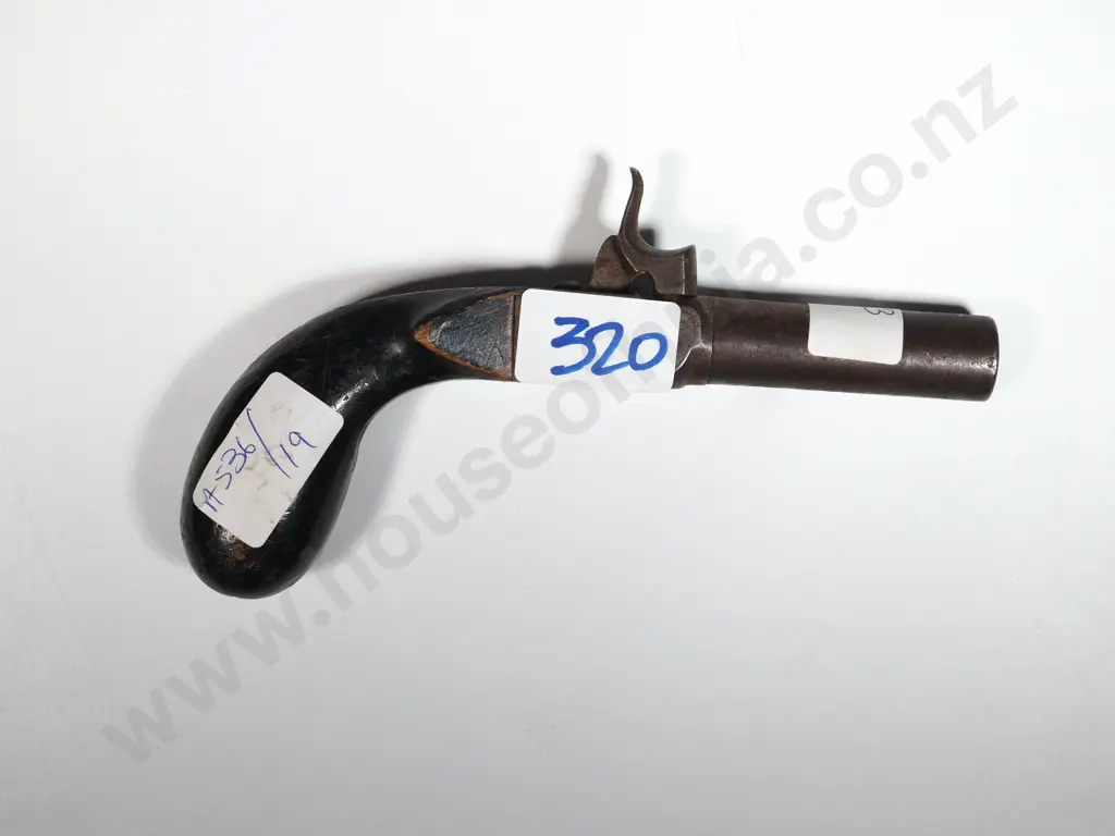 Percussion Pocket Pistol.  Folding Trigger. Image 1++