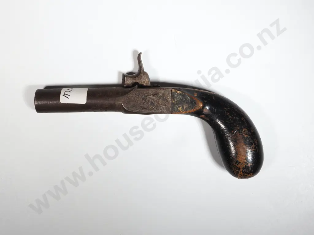 Percussion Pocket Pistol.  Folding Trigger. Image 1++