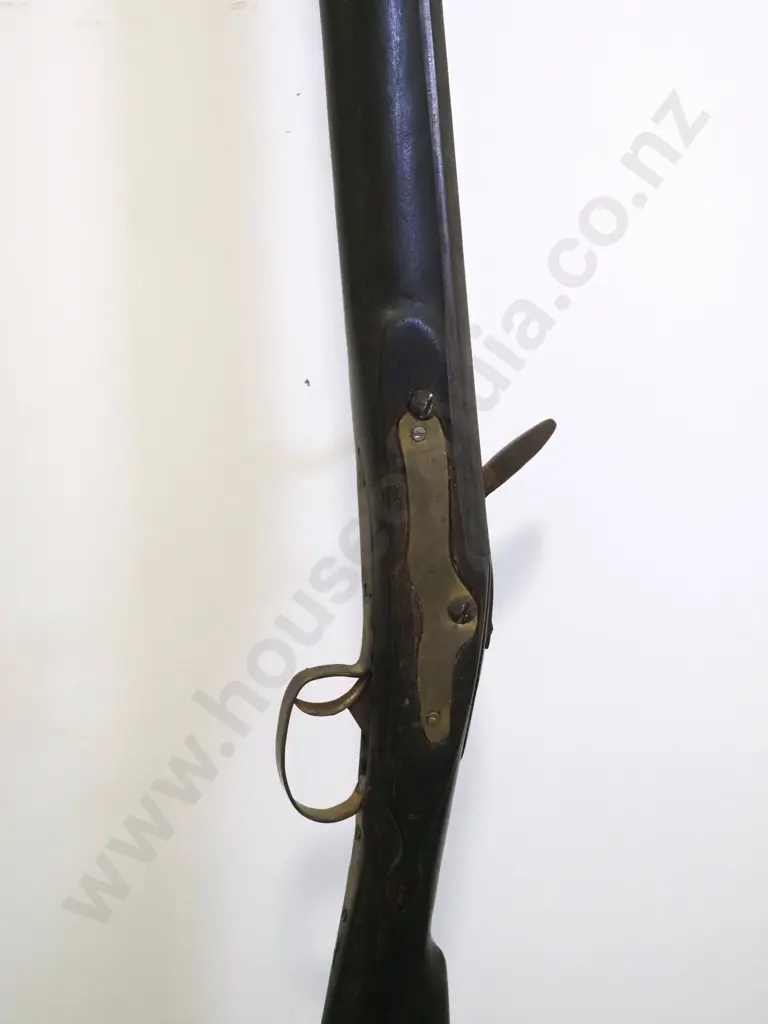 Flintlock Rifle.  Brass Mounts. Image 1++