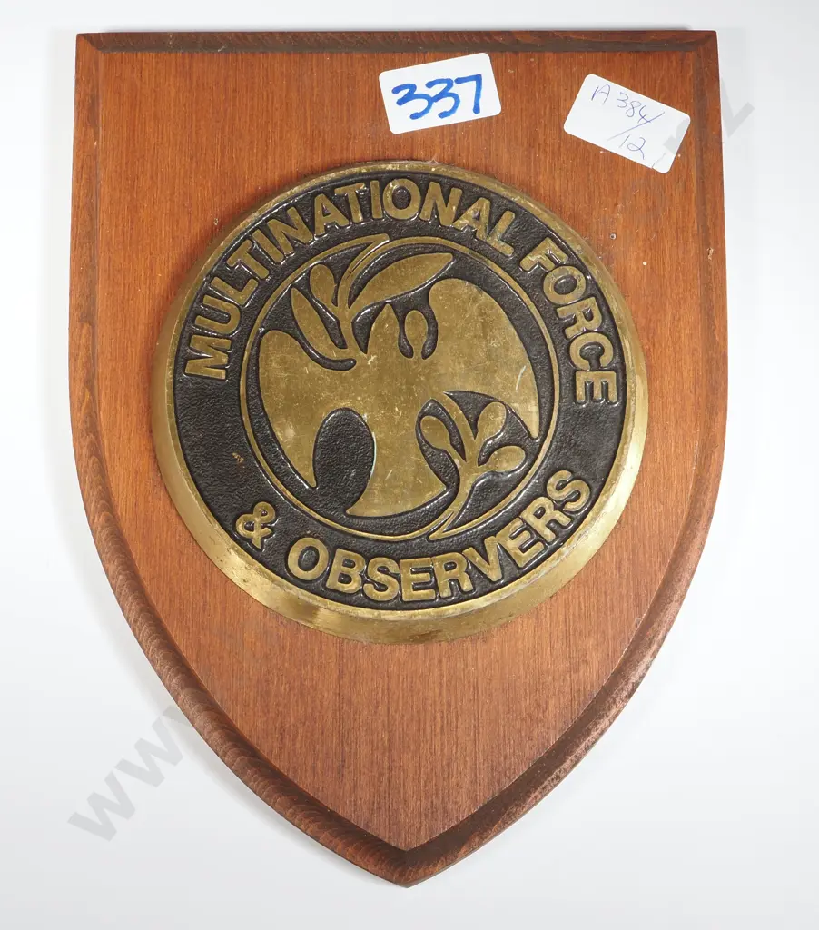 Multinational Force & Observers Wall Plaque. Image 1++
