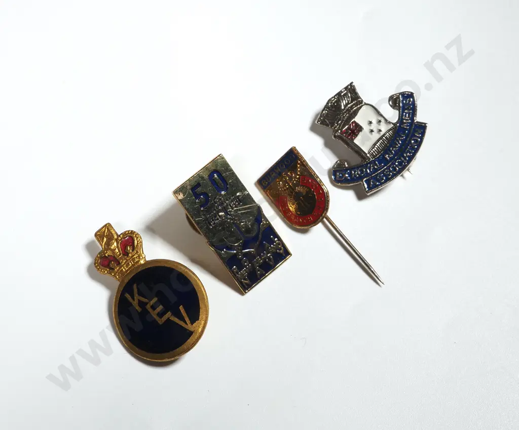 Four Military Related Lapel Badges  Image 1++