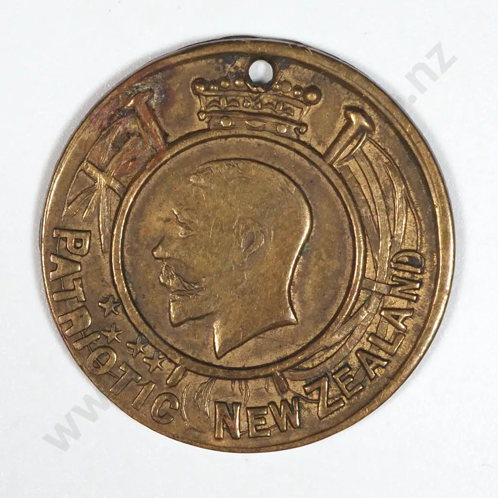 August 1914 New Zealand Patriotic Token Image 1++