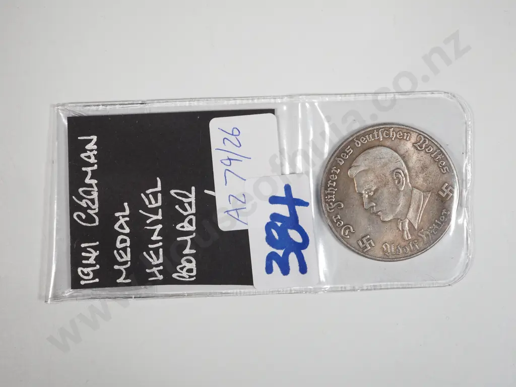 Fantasy WW2 Heinkel Bomber Coin  Image 1++