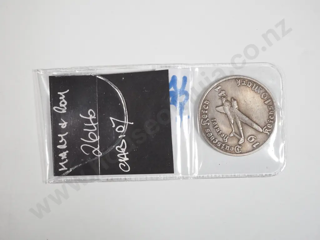Fantasy WW2 Heinkel Bomber Coin  Image 1++