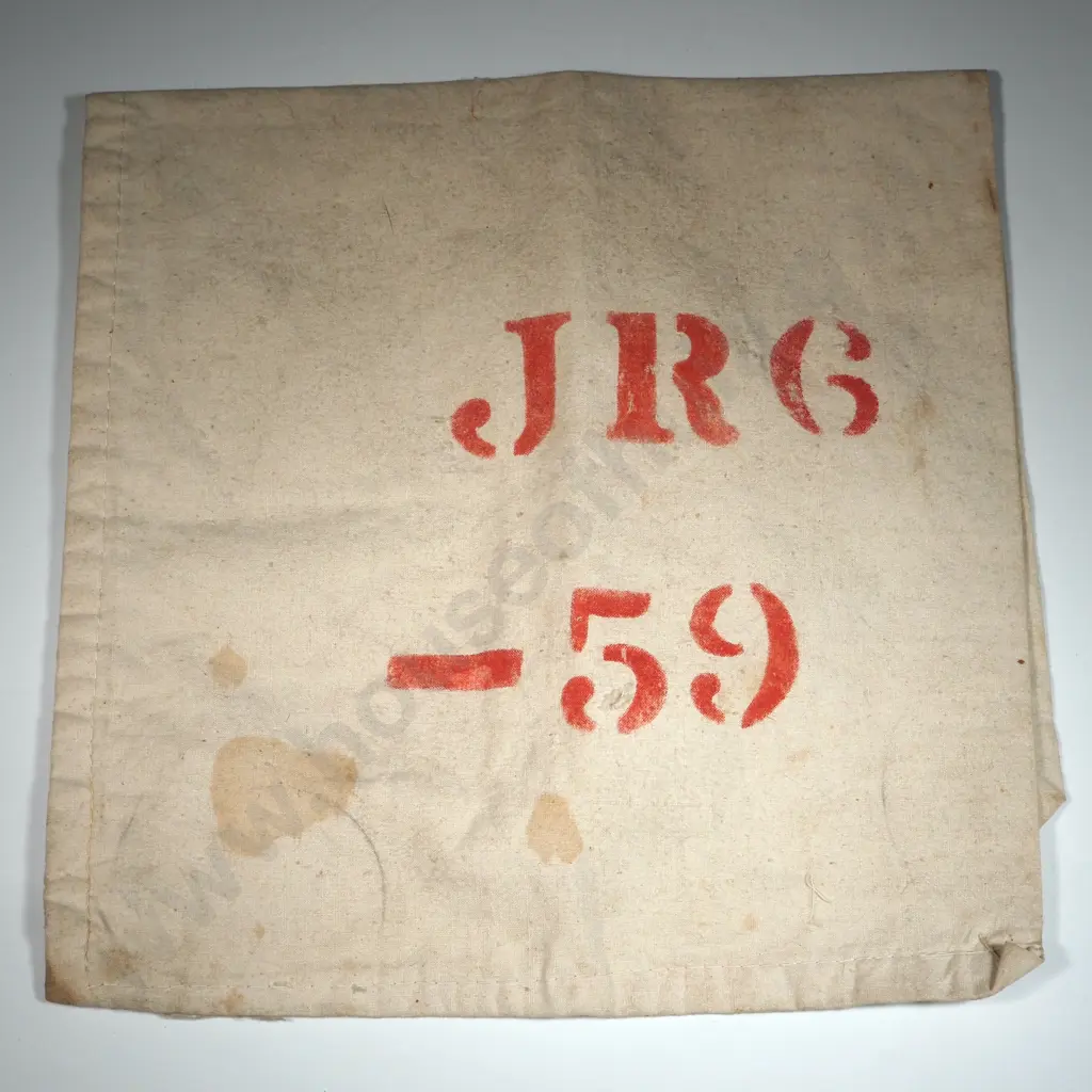 Linen Bag Marked JR6 - 59. Image 1++