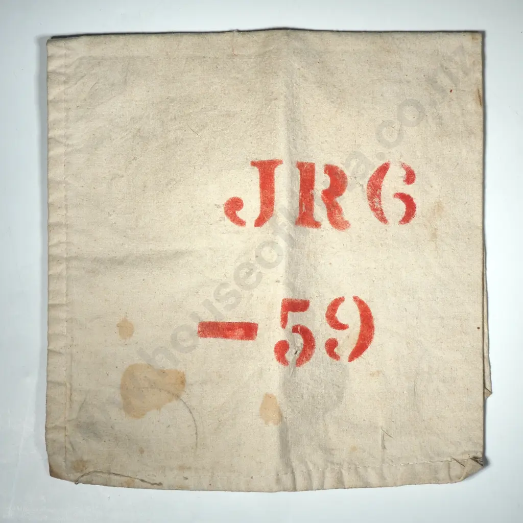 Linen Bag Marked JR6 - 59. Image 1++