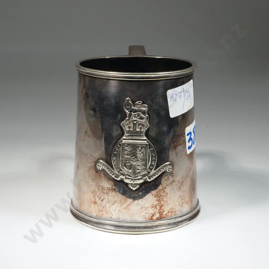 S/P English Officers Regimental Tankard  Image 1++