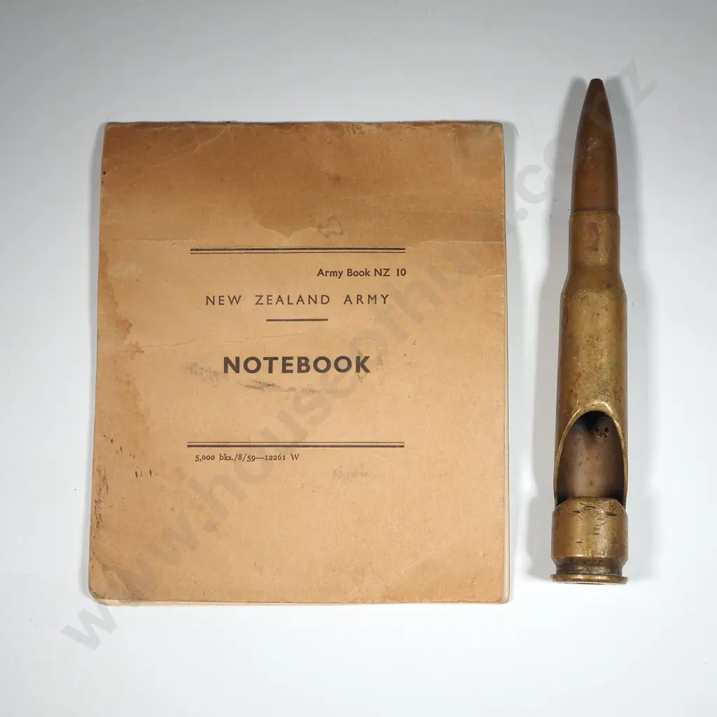 New Zealand Army Notebook & .50 Cal Bottle Opener. Image 1++