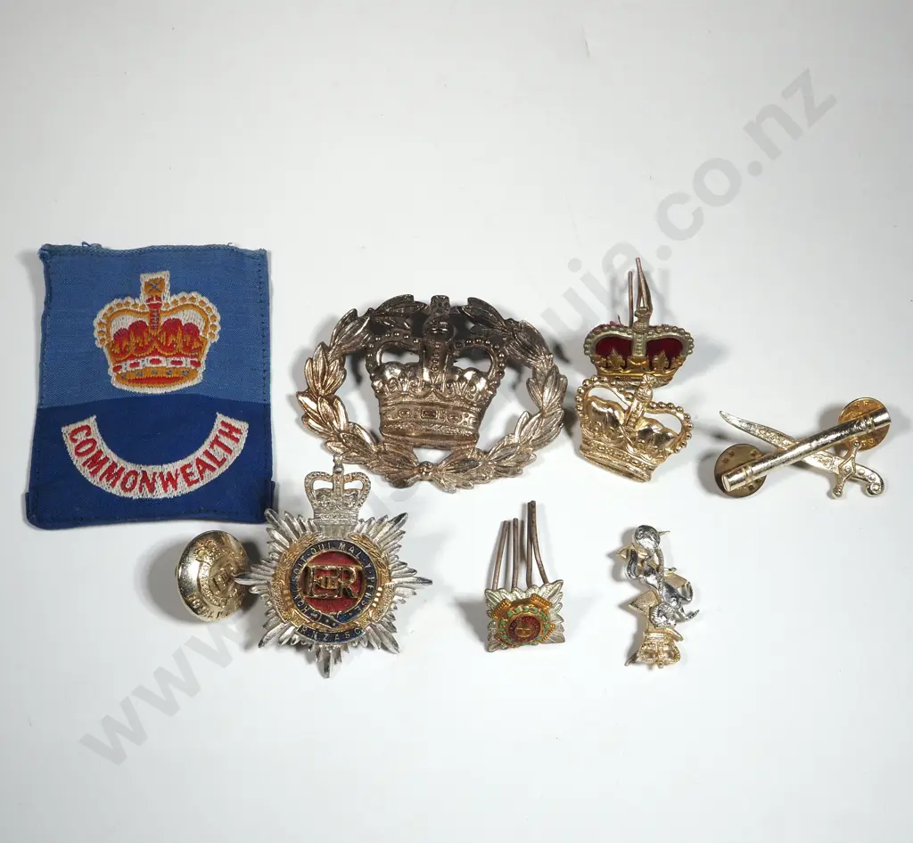 VCOF Japan, Cloth Patch & Miscellaneous Anodised Badges & Rank Pips. Image 1++