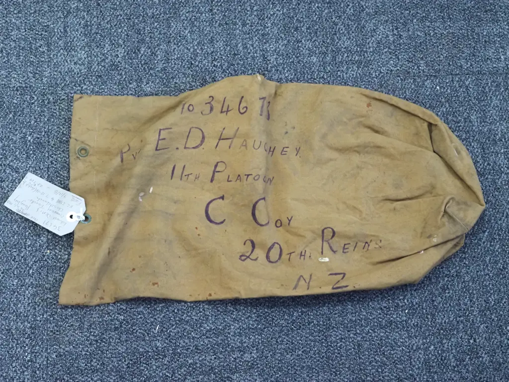Named WWII Small Kit Bag. Image 1++