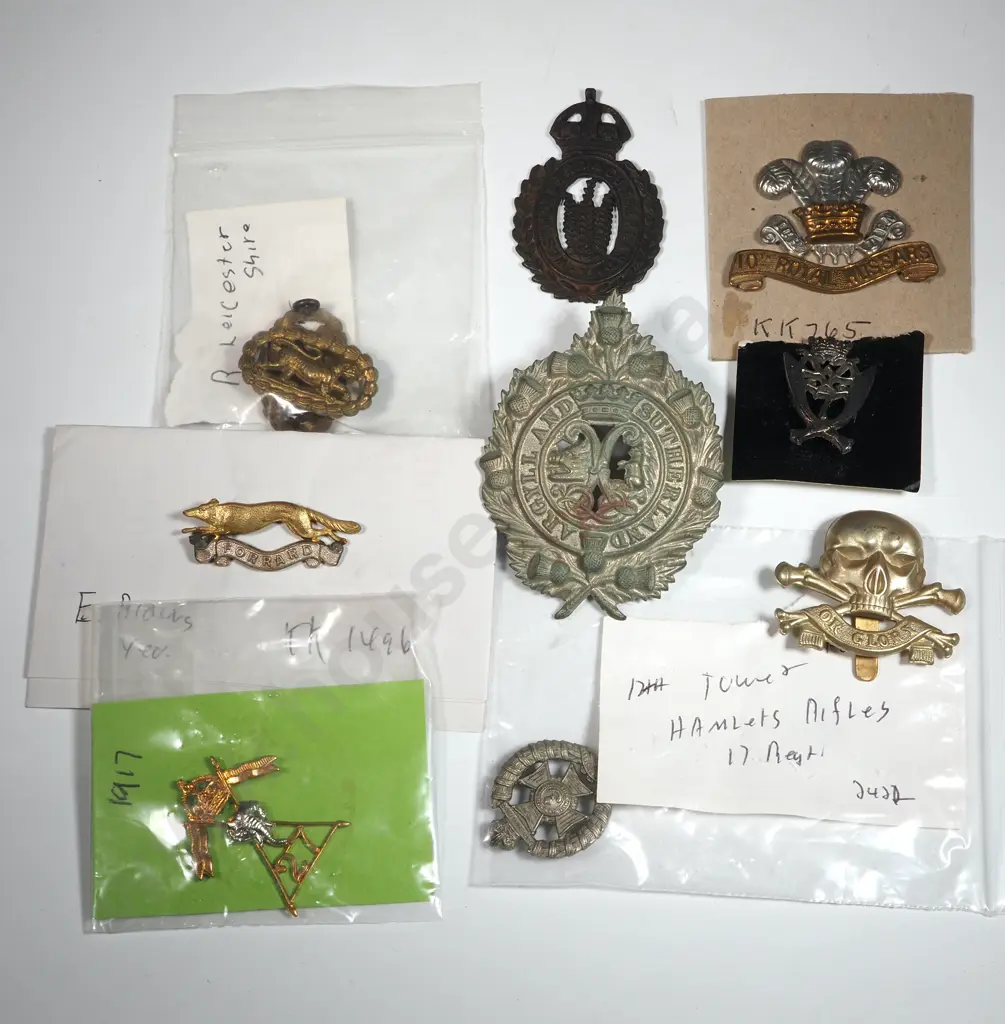 Ten British Military Badges. Image 1++