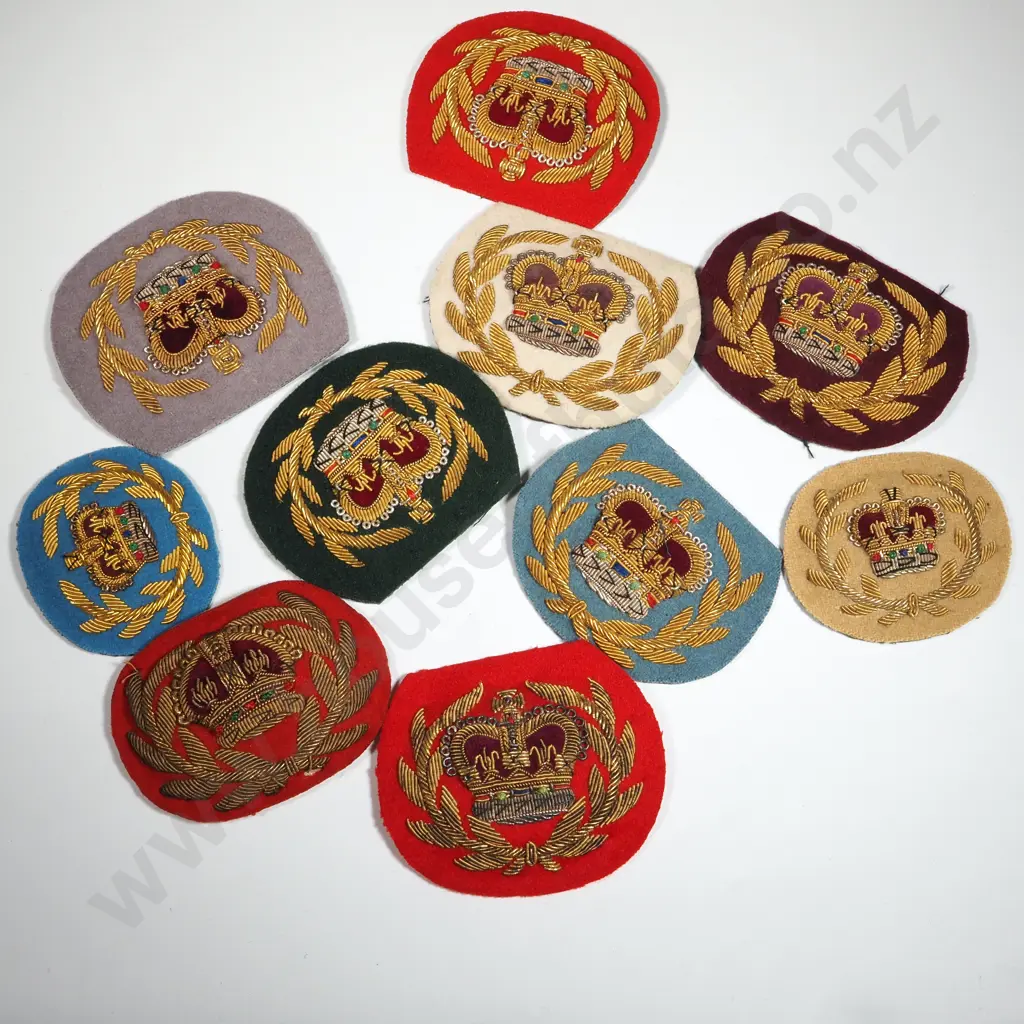 Ten British Military Warrant Officers Bullion Crowns. Image 1++