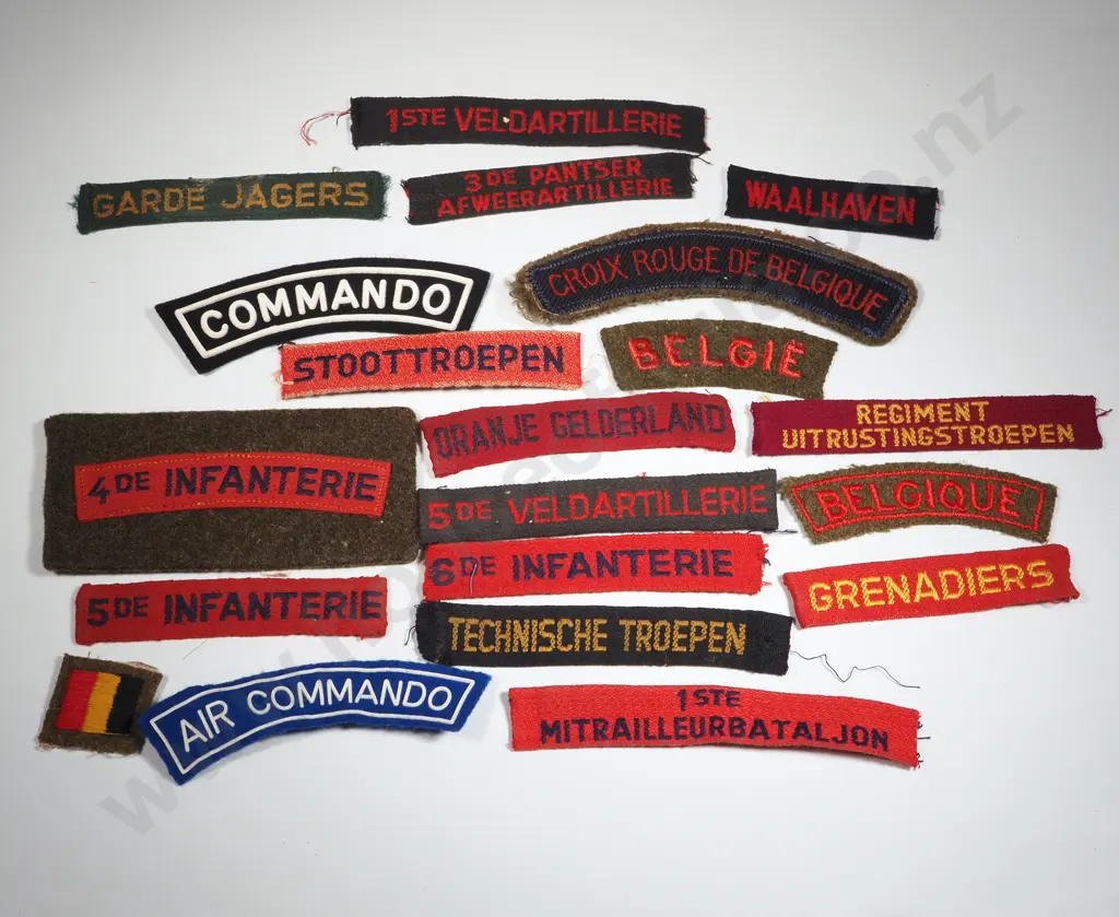 Ten Military European Cloth Shoulder Titles Image 1++