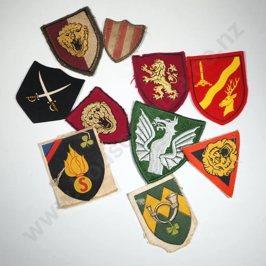Ten Miscellaneous Military European Patches Image 1++
