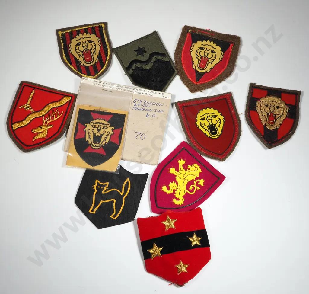 Ten Miscellaneous Military Cloth Badges.. Image 1++