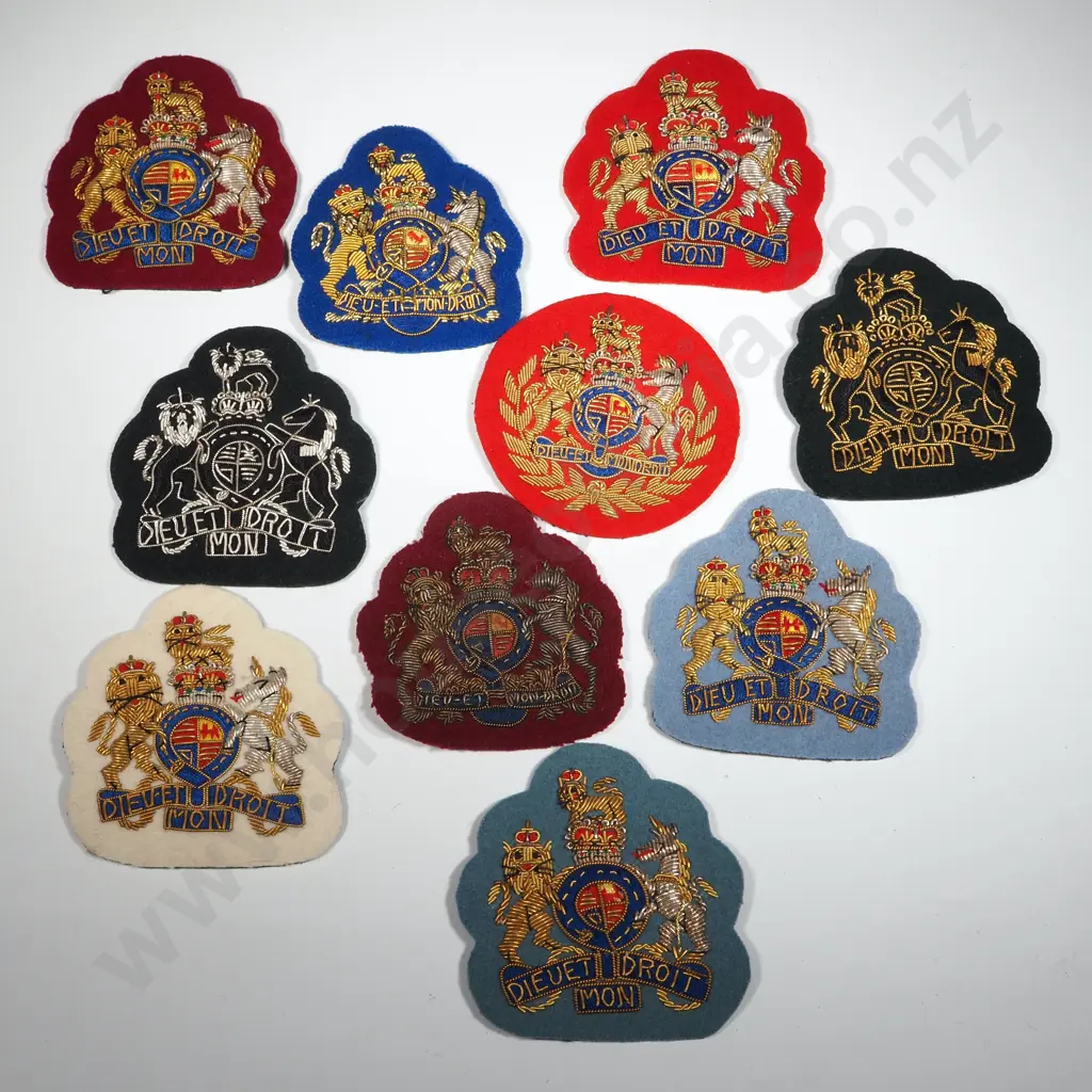Ten British Military Warrant Officers Bullion Crowns. Image 1++