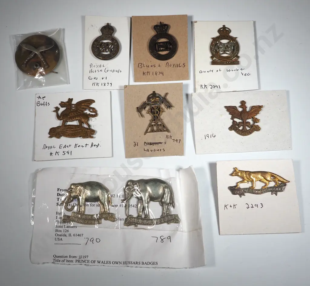Ten Miscellaneous British Military Regimental Badges. Image 1++