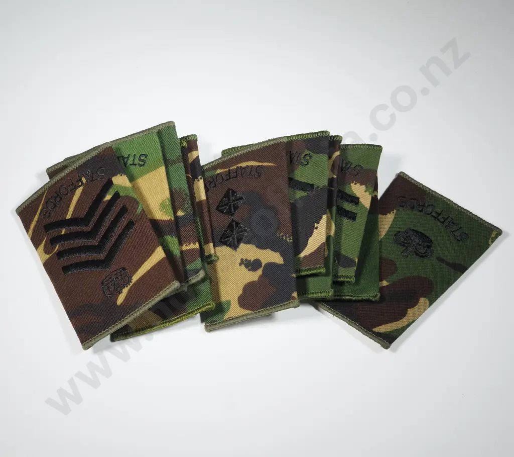 Eleven British Military Stafford's Epaulettes. Image 1++