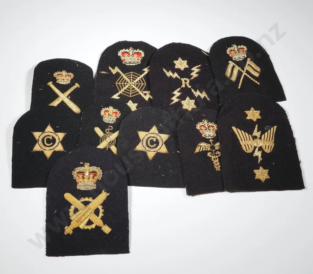 Lot of Ten NZ Navy Bullion Trade Patches. Image 1++