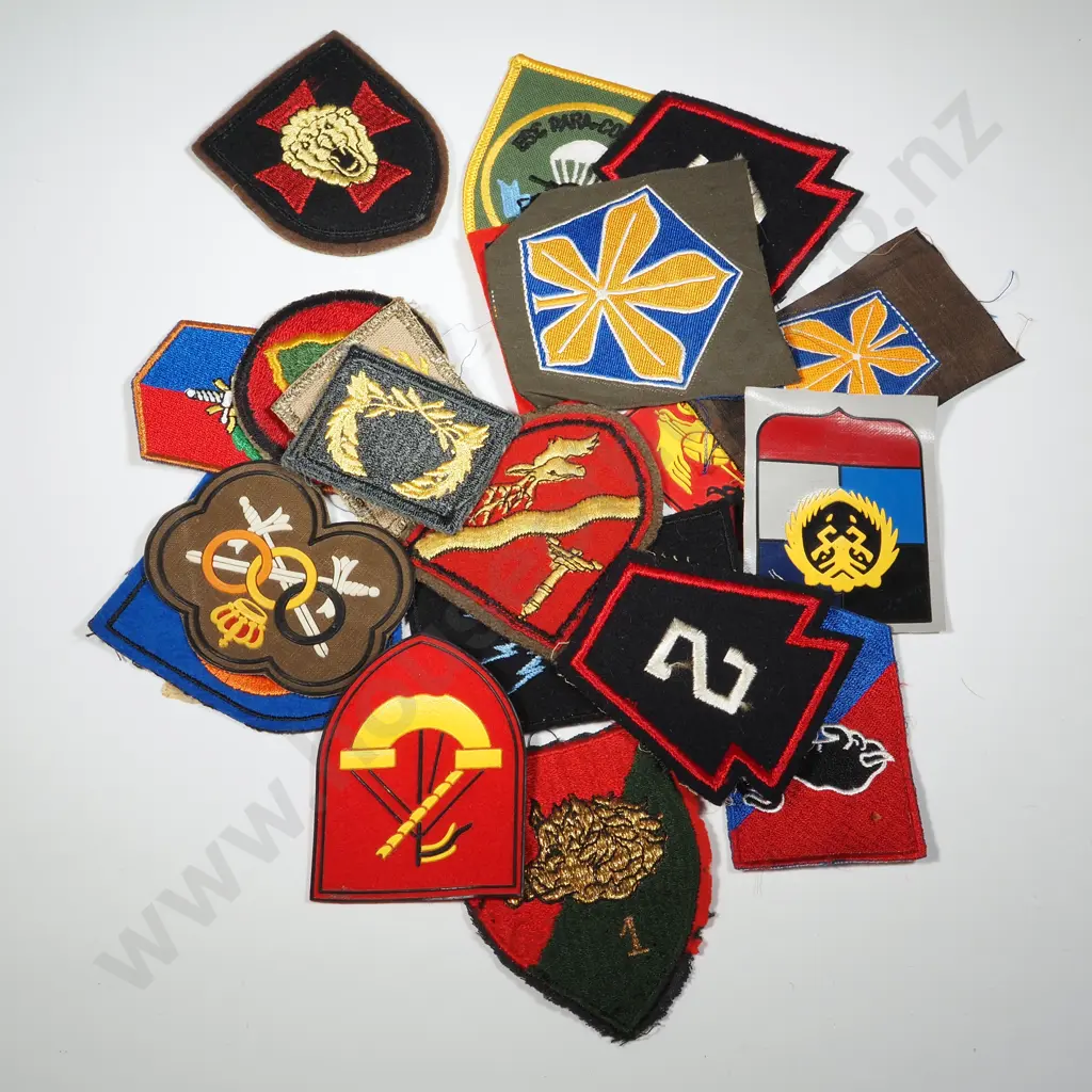 Twenty Miscellaneous European Military Patches. Image 1++
