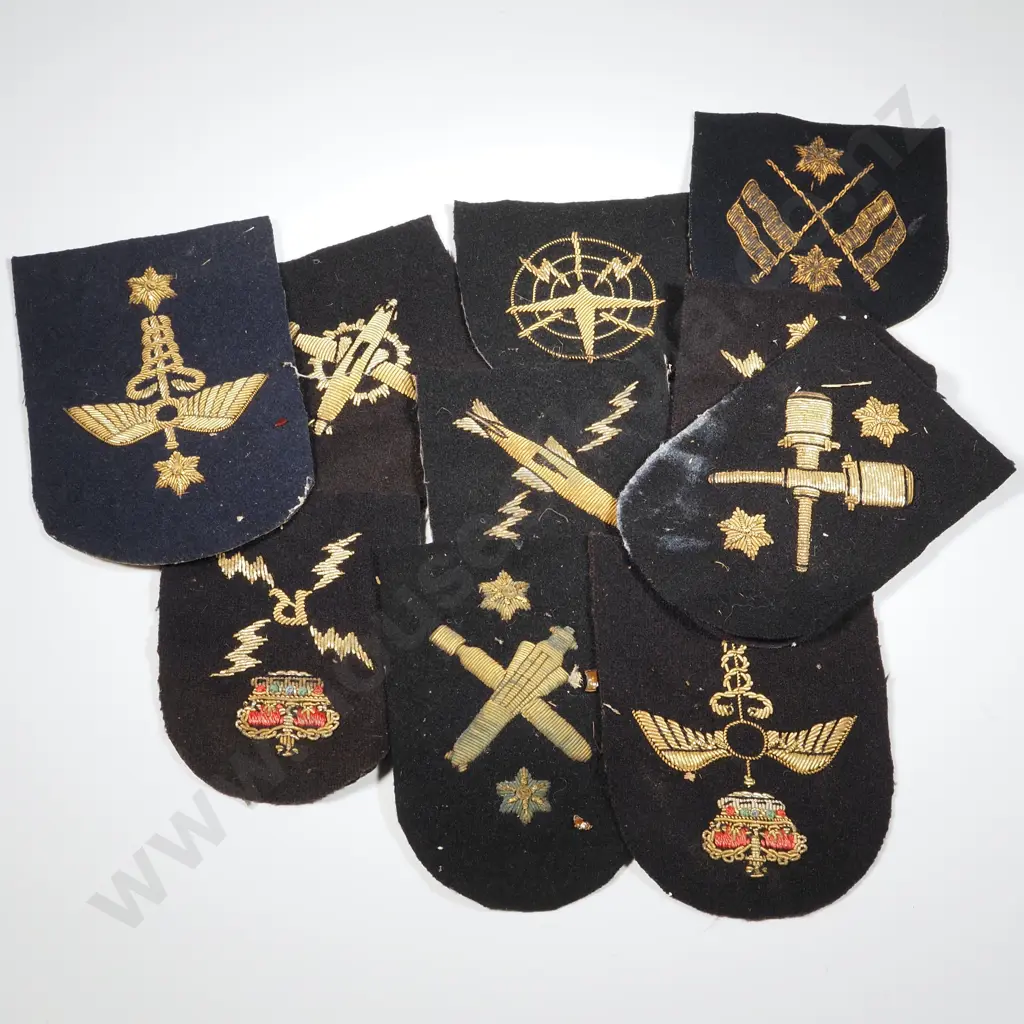 Lot of Ten NZ Navy Bullion Trade Patches. Image 1++