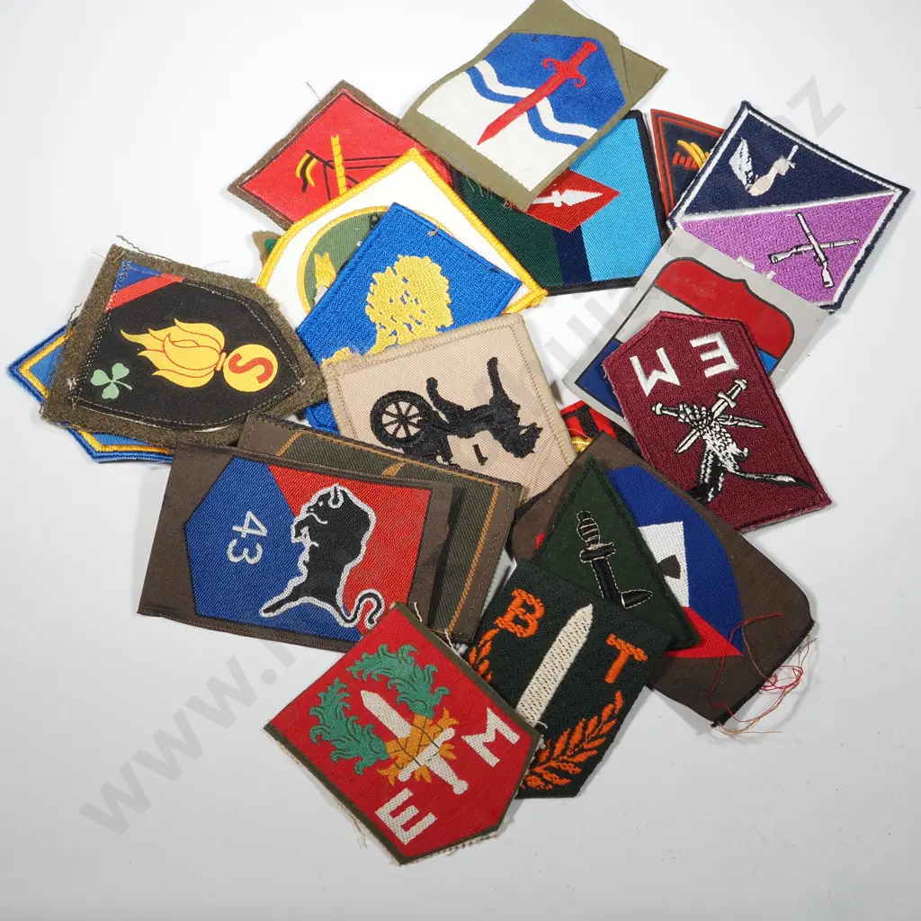Twenty Miscellaneous European Military Patches. Image 1++