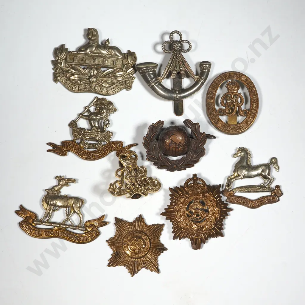 Ten Miscellaneous English Military Badges. Image 1++