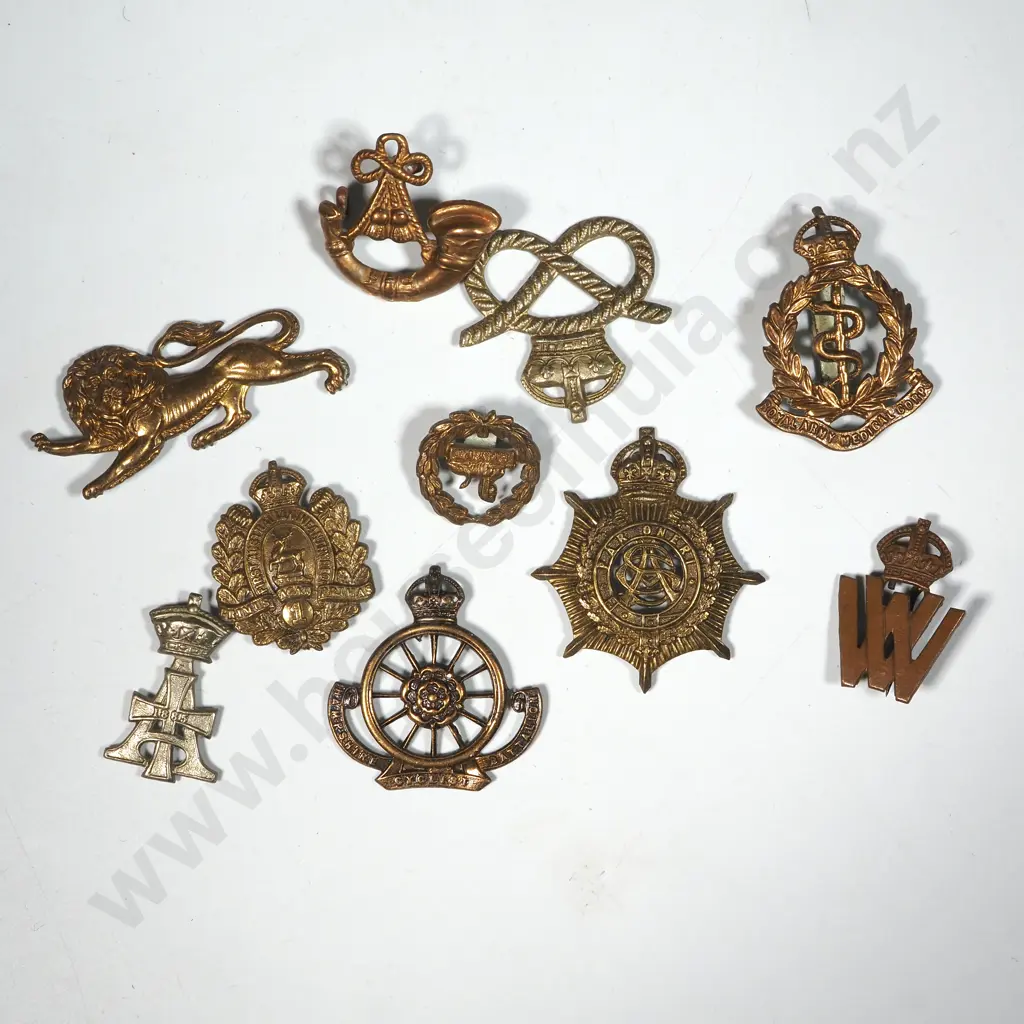 Ten Miscellaneous English Cap Badges. Image 1++