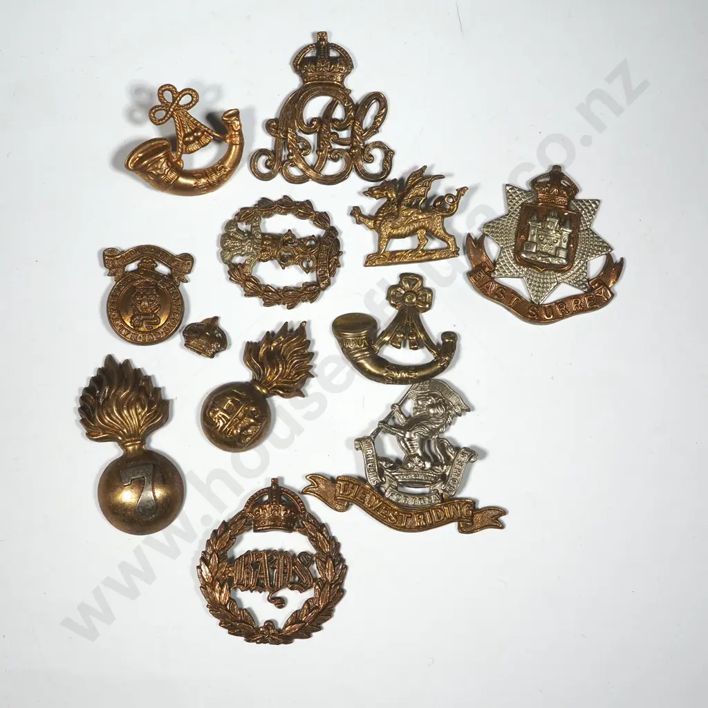 Ten Miscellaneous English Military Badges. Image 1++