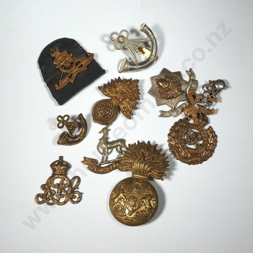 Ten Miscellaneous English Cap Badges. Image 1++