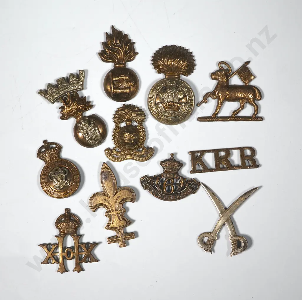 Ten English Hat Badges. Image 1++