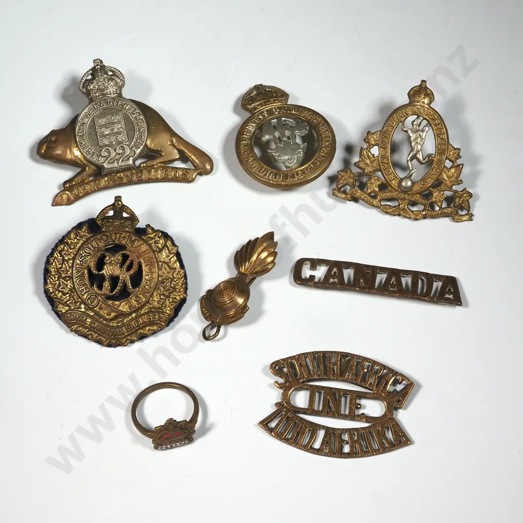 South Africa & Canada Badges & a Ring. Image 1++