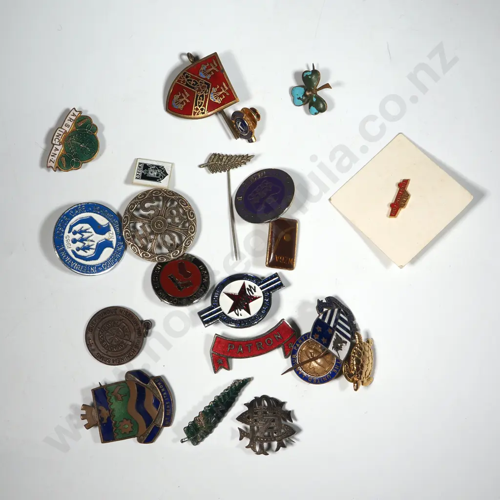 Twenty-one Miscellaneous Lapel Badges. Image 1++