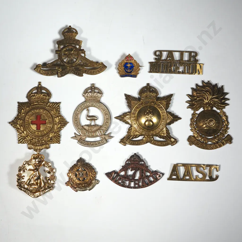 Ten Miscellaneous Australian Badges. Image 1++