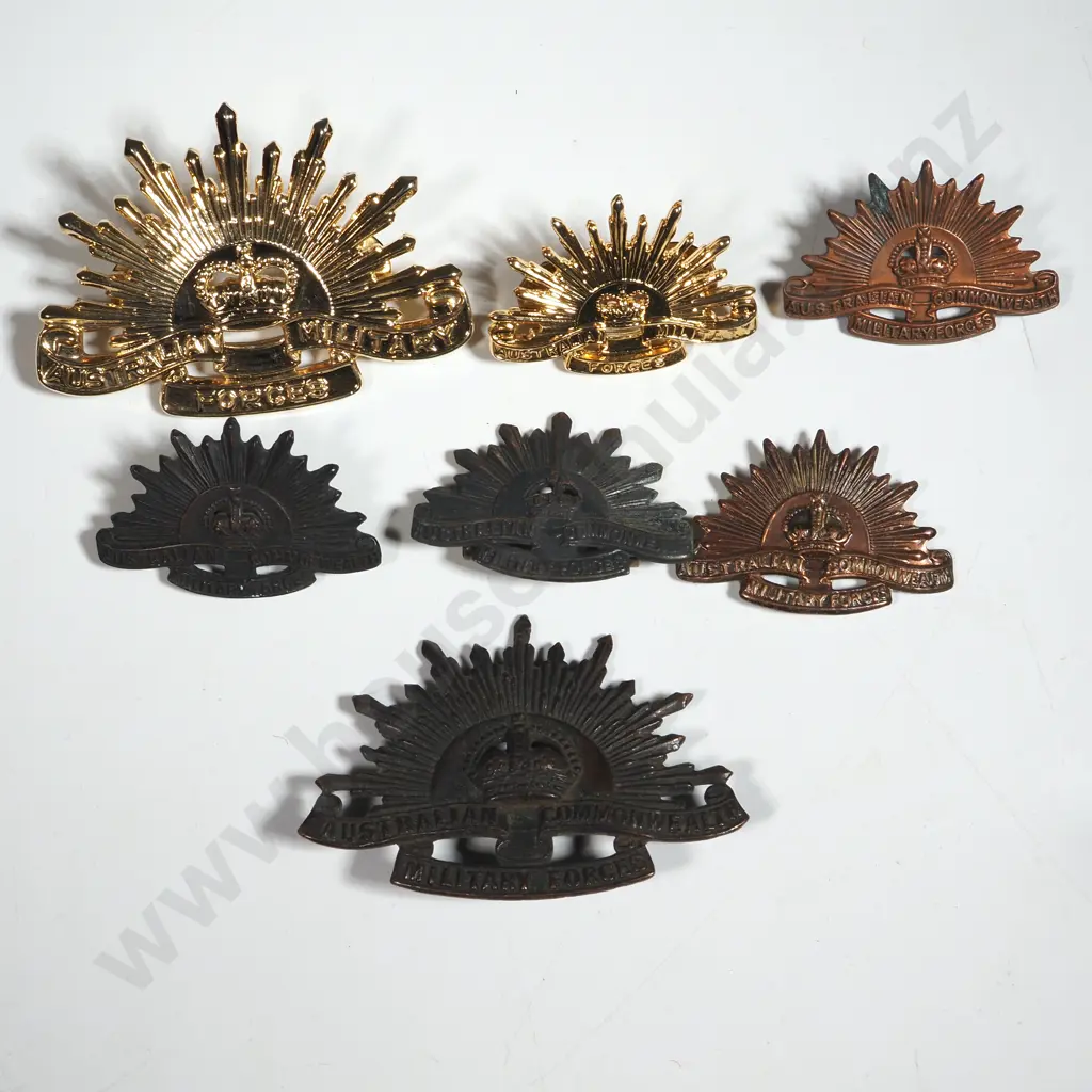 Seven Miscellaneous Australian Military Badges. Image 1++